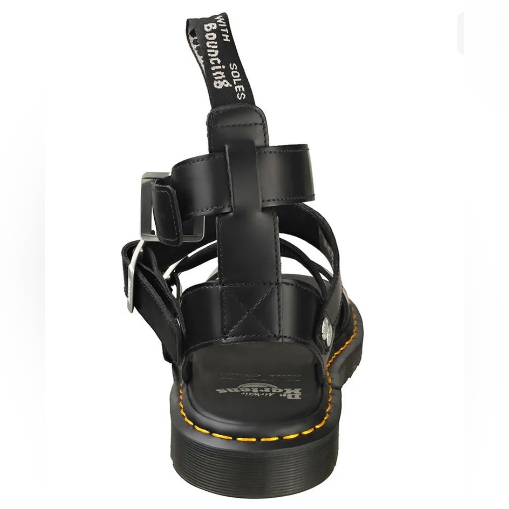 Dr Martens x Rick Owens Gryphon Strap Airwair Black Sandals women’s sz 9 NWOB - Picture 3 of 15